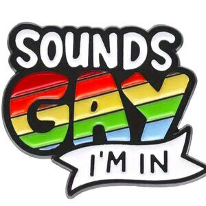 🌺 🌺 🌺LGBTQ Ally Pride Rainbow Flag Pin Brooch - NEW!